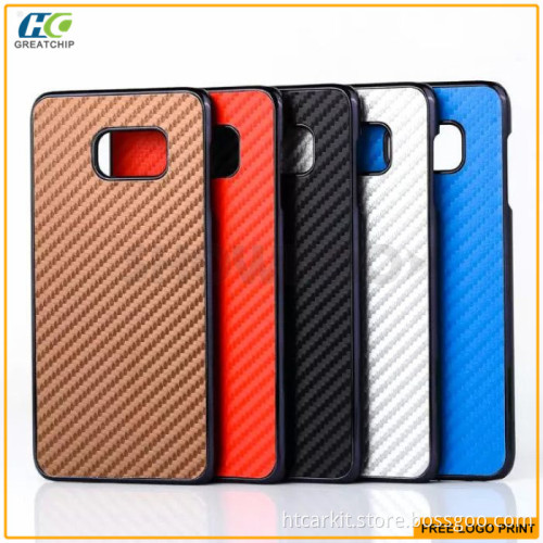 Classic fashion design hard plastic cover For samsung galaxy s6 edge plus Carbon fiber case Factory Wholesale From China